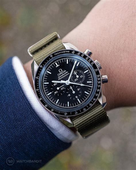 omega speedmaster nato|genuine NATO straps.